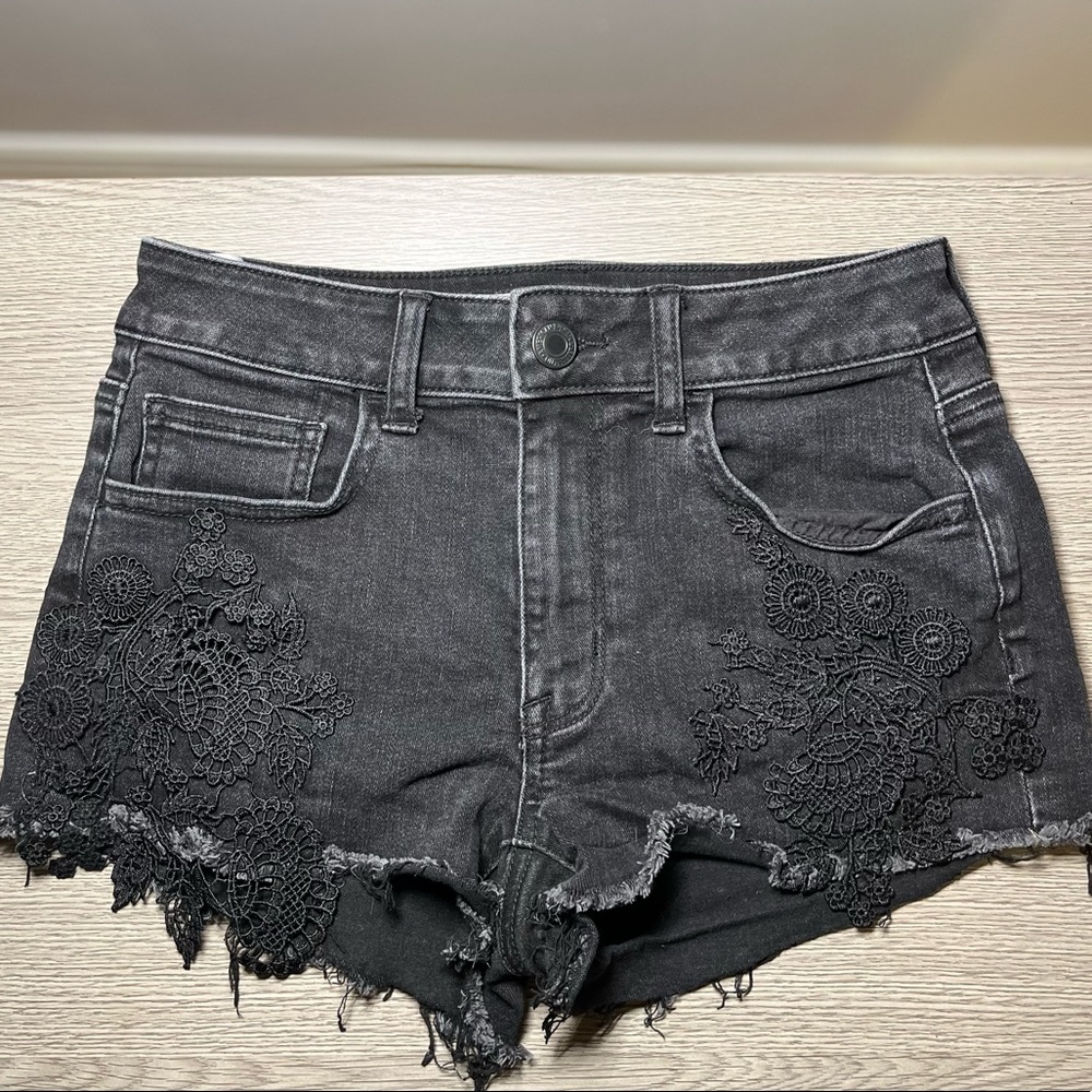 Floral high waisted short